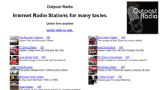 Desktop Screenshot of outpostradio.com